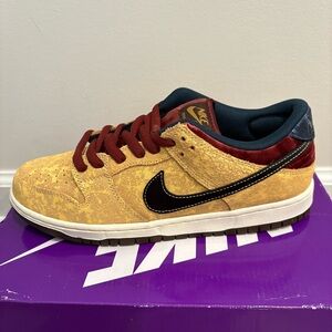 👟 Nike SB Dunk Low Pro Celestial Gold Black Suede Men’s 9 / W 10.5
